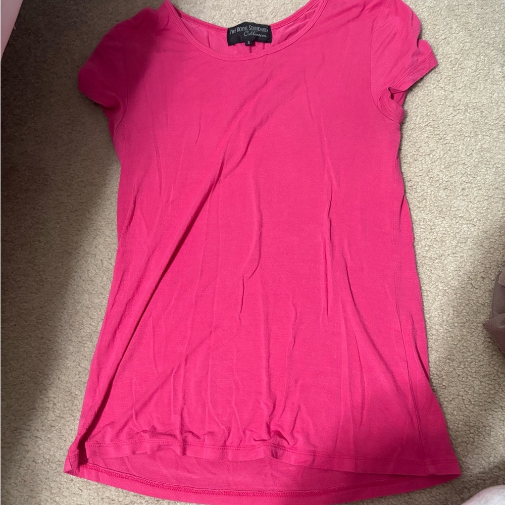 Women's Pink Short Sleeve Top